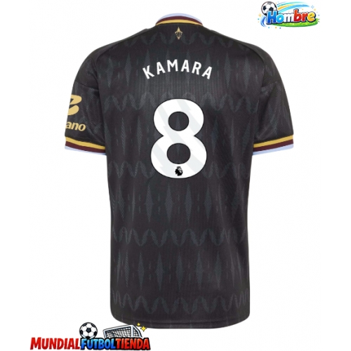Camiseta Aston Villa Boubacar Kamara #8 Segunda Equipación Replica 2026-27 mangas cortas